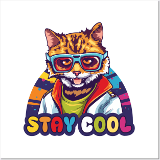 Stay cool cat Posters and Art